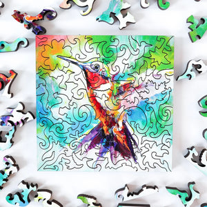 StumpCraft Wood Puzzle - Calgary Artist Mountain Vistas (3 Mini Puzzles) - Lighten Up Shop