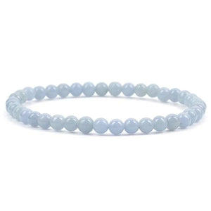 Angelite Bracelet 4mm - Lighten Up Shop