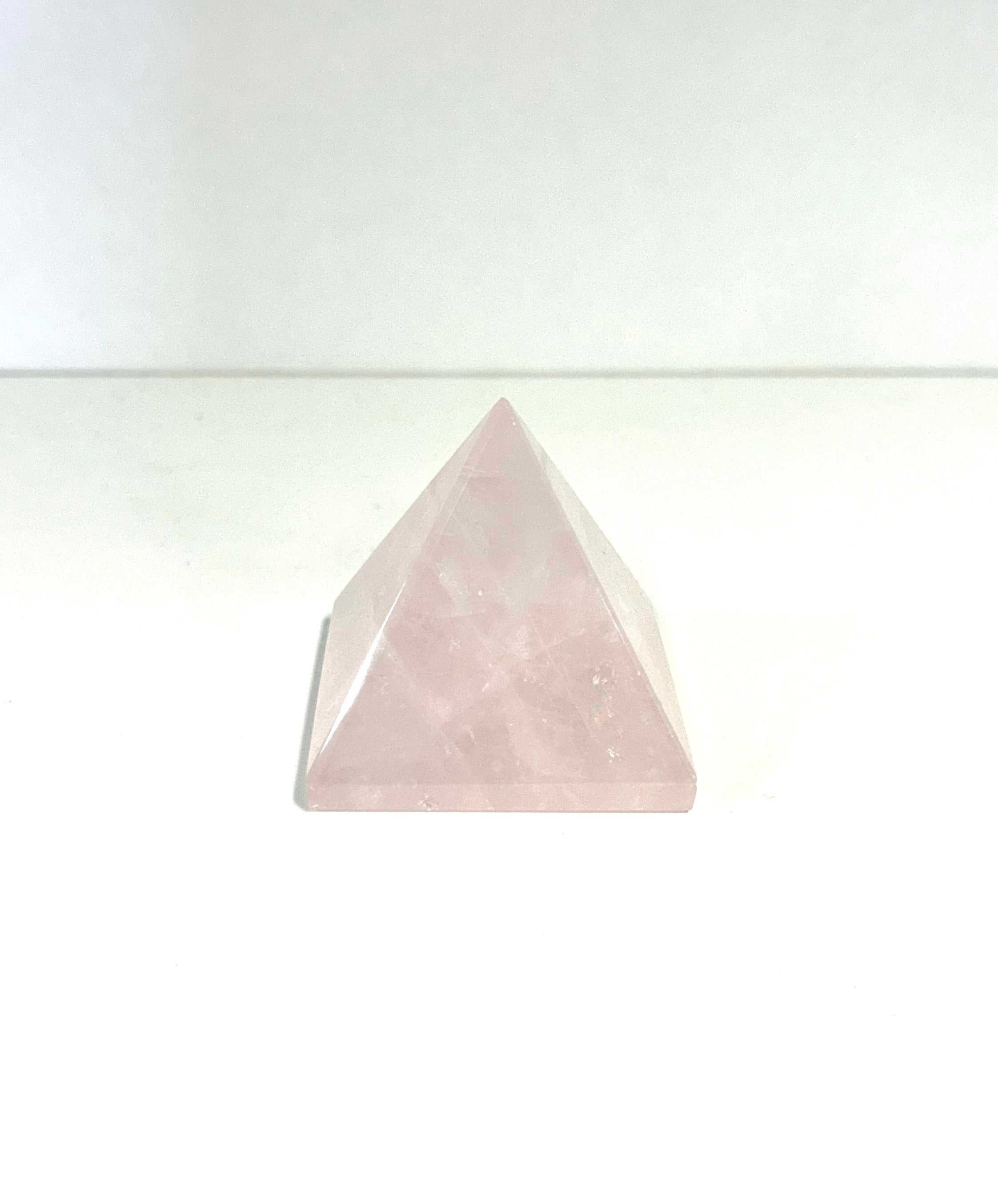 Rose Quartz Pyramid $45 - Lighten Up Shop