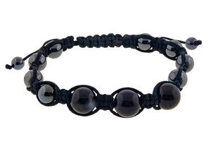 Black Tourmaline / Hematite Bracelet 8mm - Lighten Up Shop