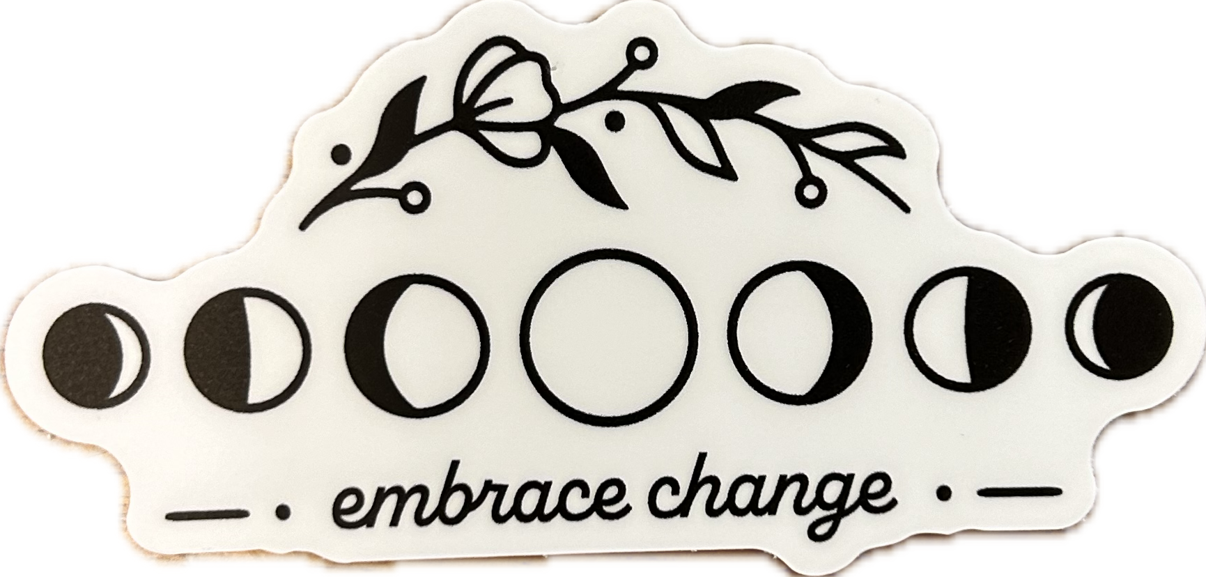 Embrace Change Moon Sticker - Lighten Up Shop