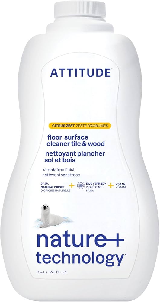 Attitude Floor Surface Cleaner Tile & Wood 1.04L - Citrus Zest - Lighten Up Shop