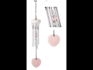 Rose Quartz Small Windchime - Lighten Up Shop