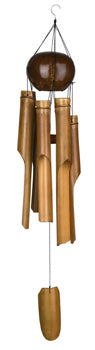 Whole Coconut Bamboo Windchimes - Lighten Up Shop