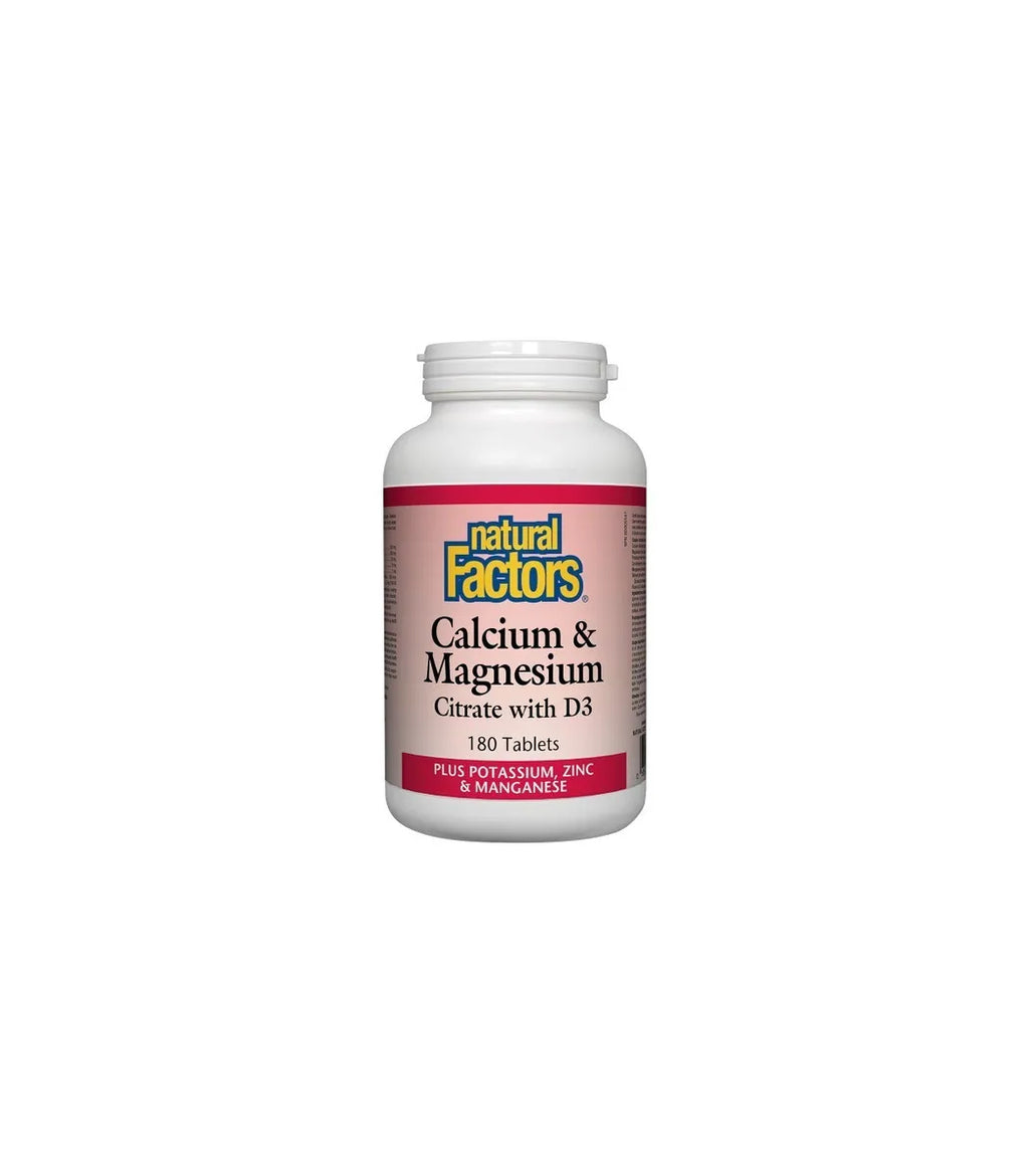 Calcium and Magnesium Citrate with D3 180 tablets - Lighten Up Shop