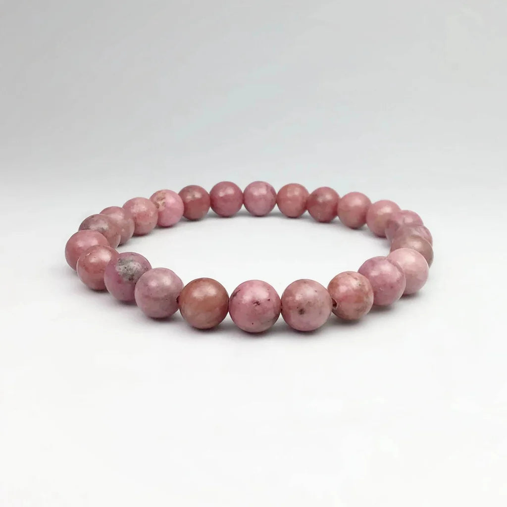 Rhodonite Bracelet 8mm - Lighten Up Shop