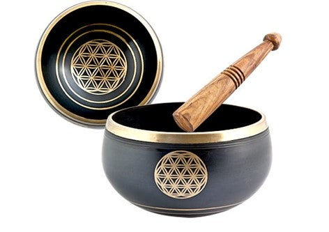 Flower of Life Singing Bowl 4" - Lighten Up Shop