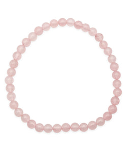 Rose Quartz Bracelet 4mm - Lighten Up Shop