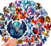 Stickers - Metaphysical, Evil Eye, Witchy, Mandala, Mushroom, Dragon, Moths, Crystals, Mystical Cats - Lighten Up Shop