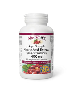 GrapeSeedRich Super Strength Grape Seed Extract 400 mg - 60 Capsule - Lighten Up Shop