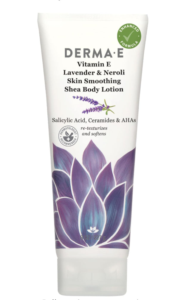 Derma-e Lavender & Neroli Skin Smoothing Shea Body Lotion - Lighten Up Shop