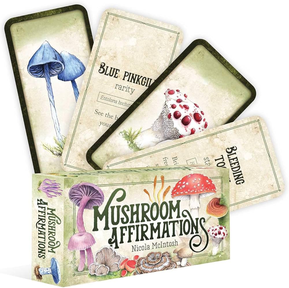 Mushroom Affirmation Cards Mini Deck - Lighten Up Shop