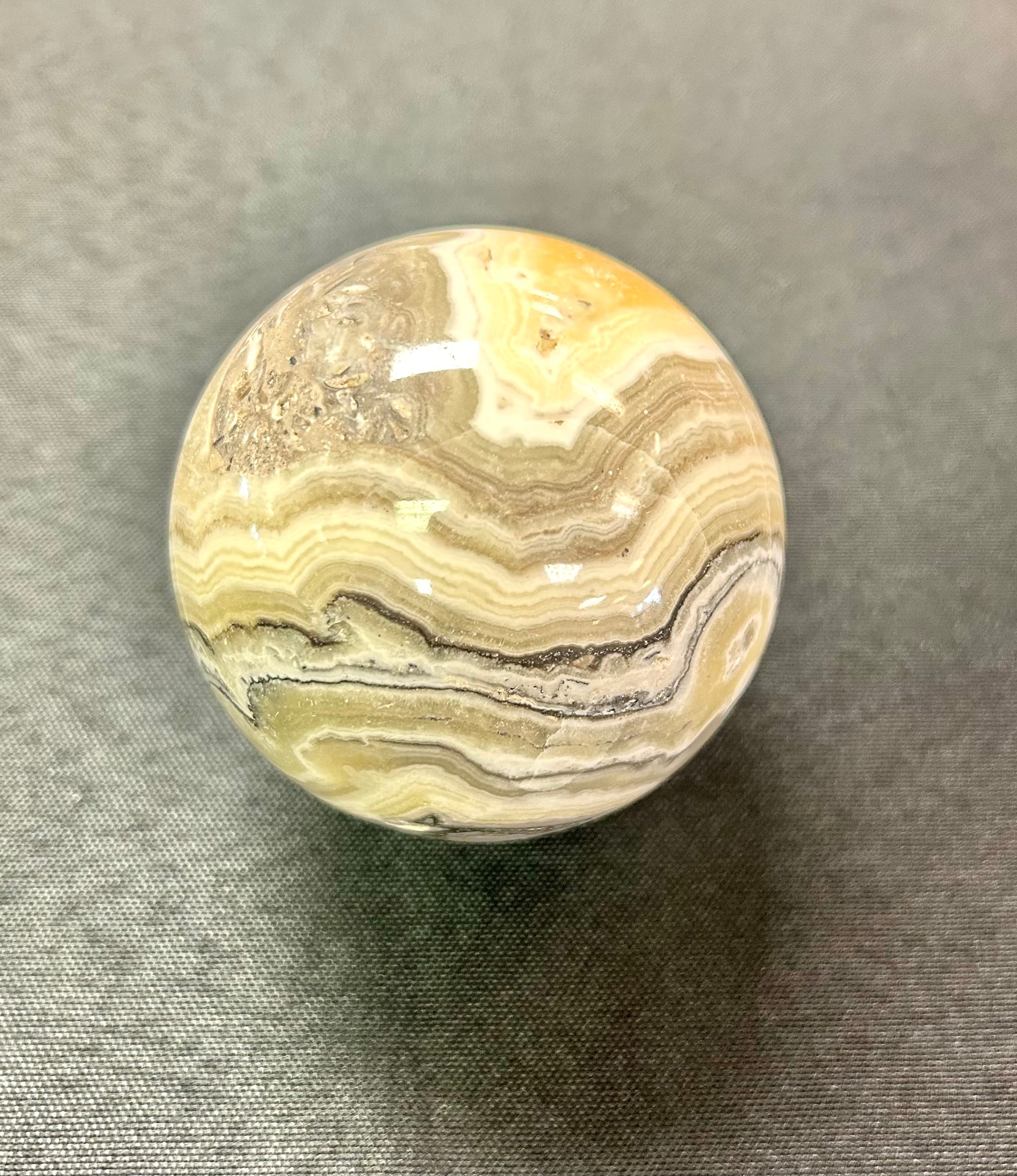 Black Phantom Calcite Sphere