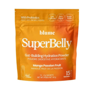 Blume SuperBelly Gut-Building Hydration Powder (15 Packets) - Mango Passionfruit - Lighten Up Shop