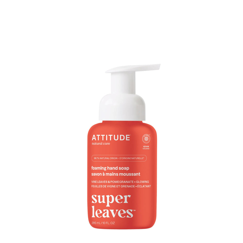 Attitude Foaming Hand Soap - Vine Leaves & Pomegranate 10oz - Lighten Up Shop