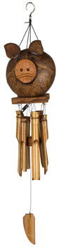Coco Pig Bamboo Windchime - Lighten Up Shop