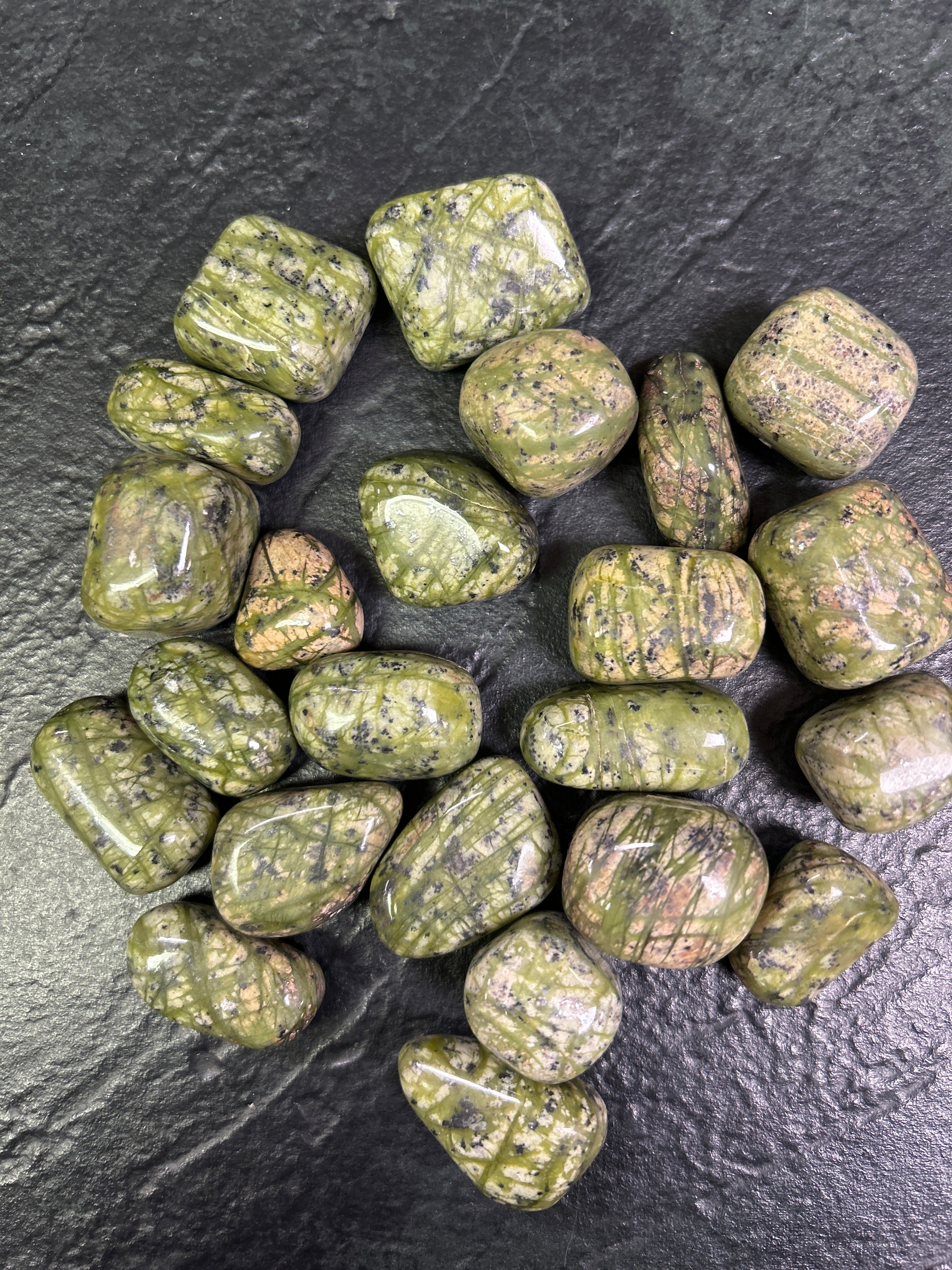 Himalayan Green Jasper Loose Tumbled - Lighten Up Shop