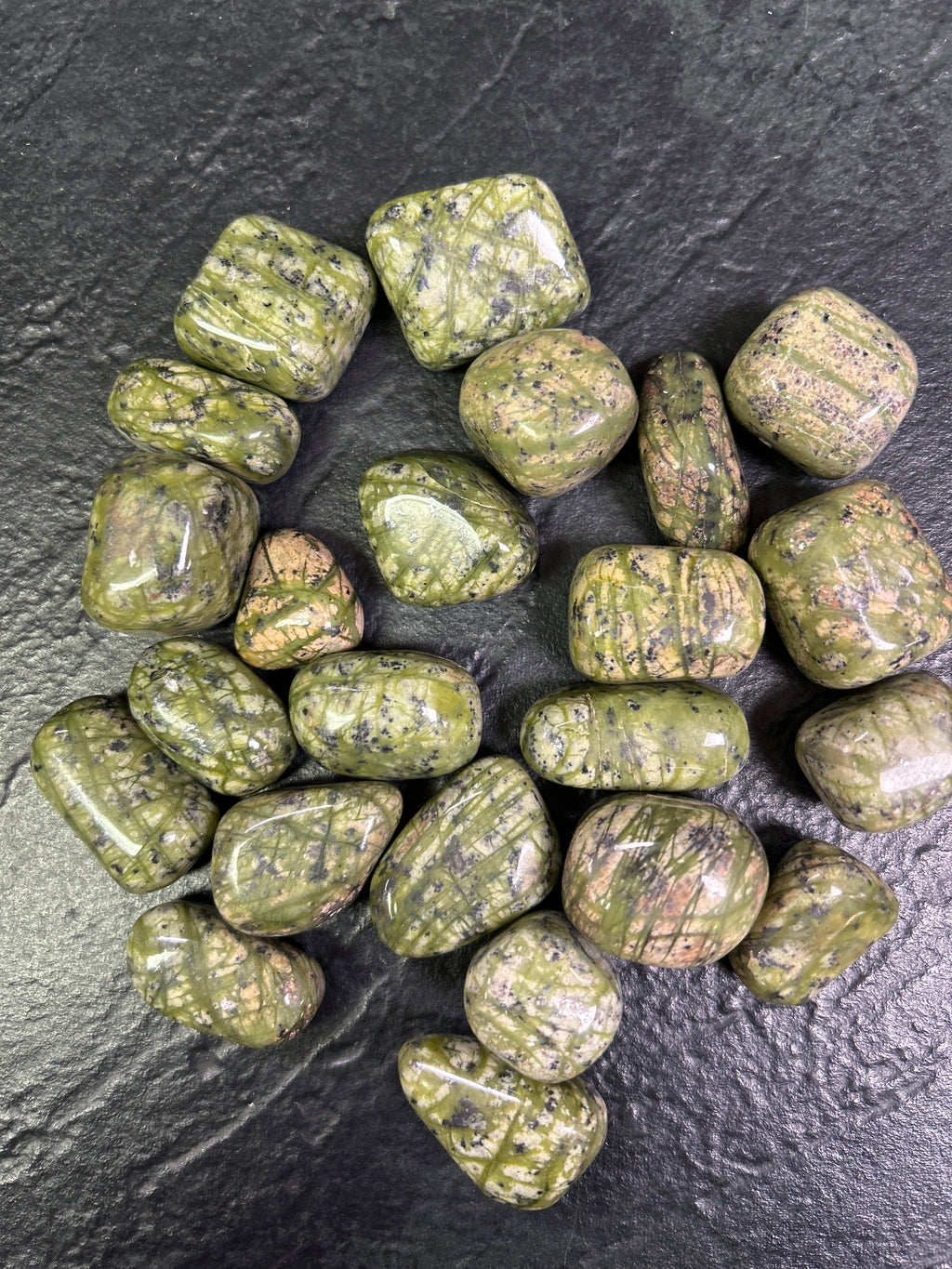 Himalayan Green Jasper Loose Tumbled - Lighten Up Shop