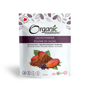 Organic Traditions Cacao Powder 227 grams - Lighten Up Shop