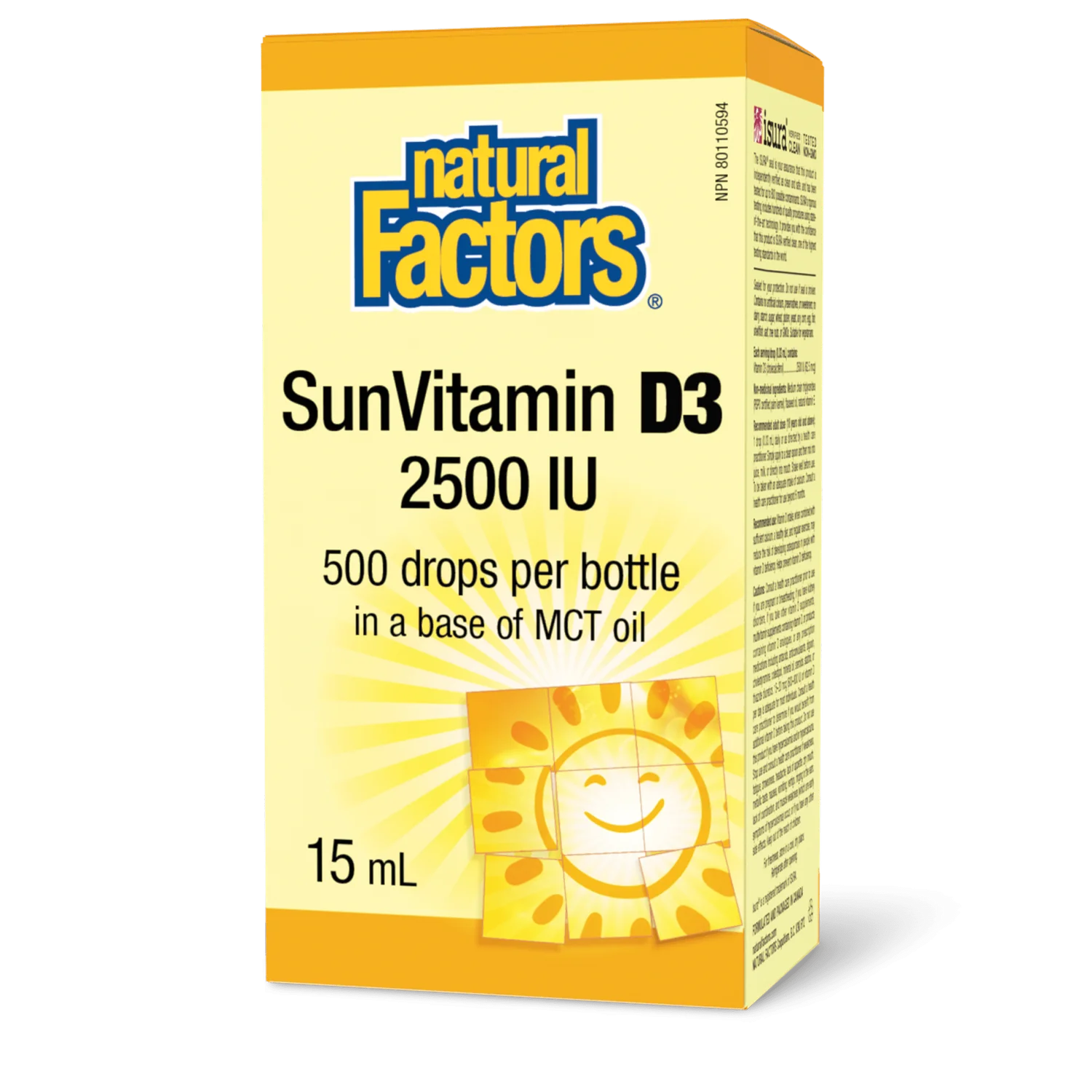 Vitamin D3 2500IU Drops 15ml - Lighten Up Shop