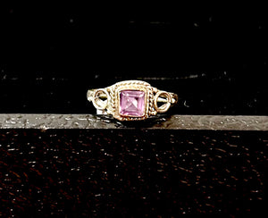 Amethyst Ring Square - Size 7 ($35) - Lighten Up Shop