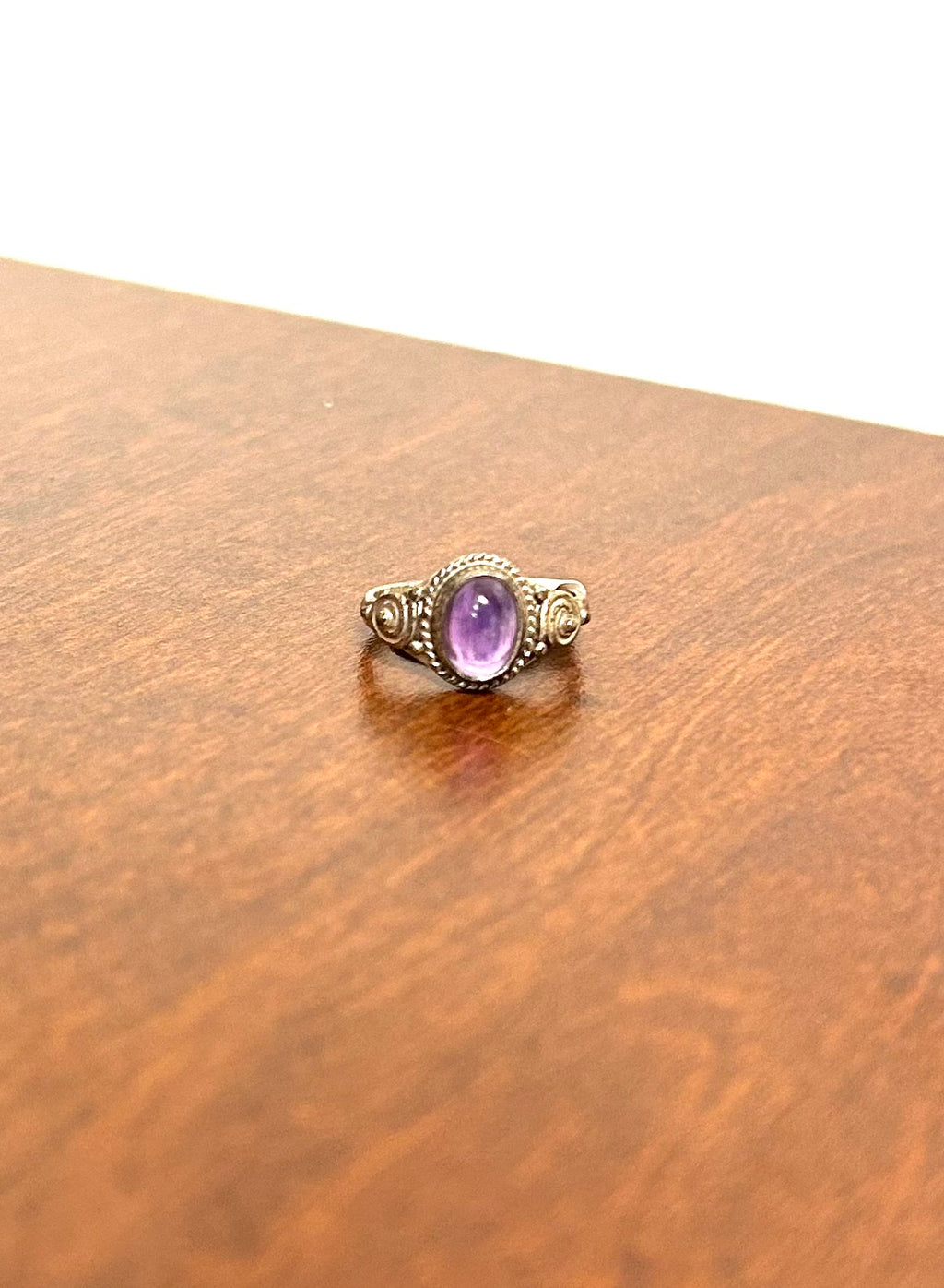 Amethyst Ring Oval - Size 5 ($35) - Lighten Up Shop