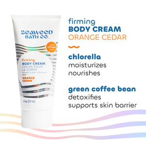 Seaweed Firming Body Cream - Orange Cedar 177ml - Lighten Up Shop