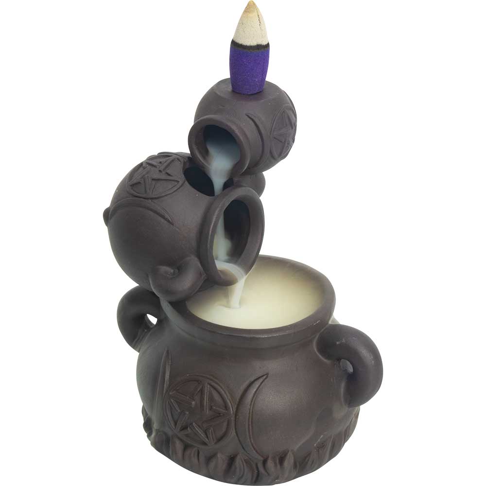 Triple Cauldron Backflow Incense Burner - Lighten Up Shop