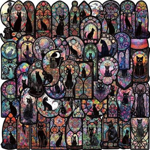 Stickers - Metaphysical, Evil Eye, Witchy, Mandala, Mushroom, Dragon, Moths, Crystals, Mystical Cats - Lighten Up Shop