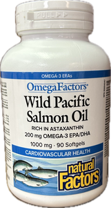 Wild Pacific Salmon Oil 1000mg - 90 Softgels - Lighten Up Shop