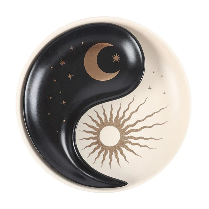 Yin & Yang Stacking Ceramic Trinket Dish - Lighten Up Shop