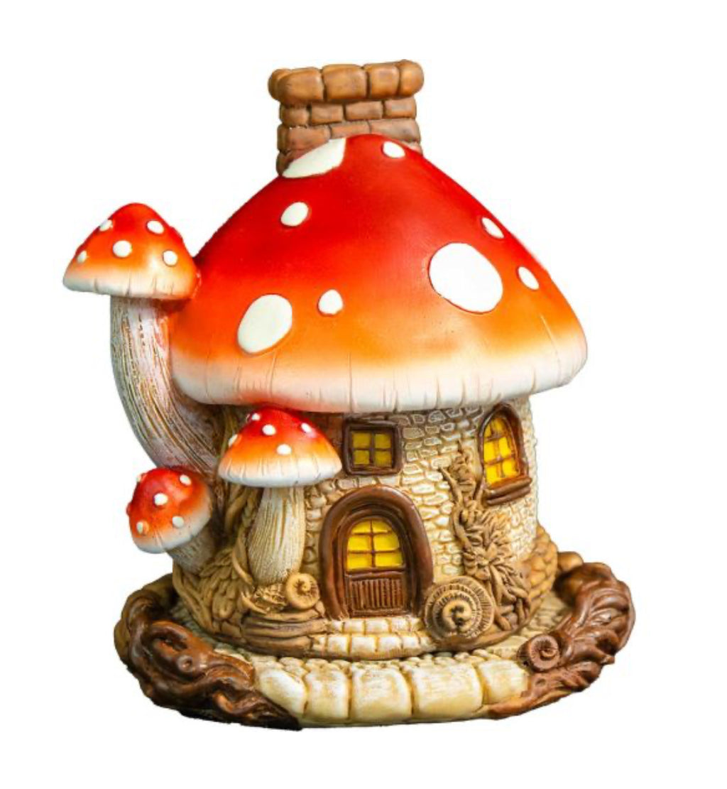 Mushroom House Cone Incense Burner - Lighten Up Shop