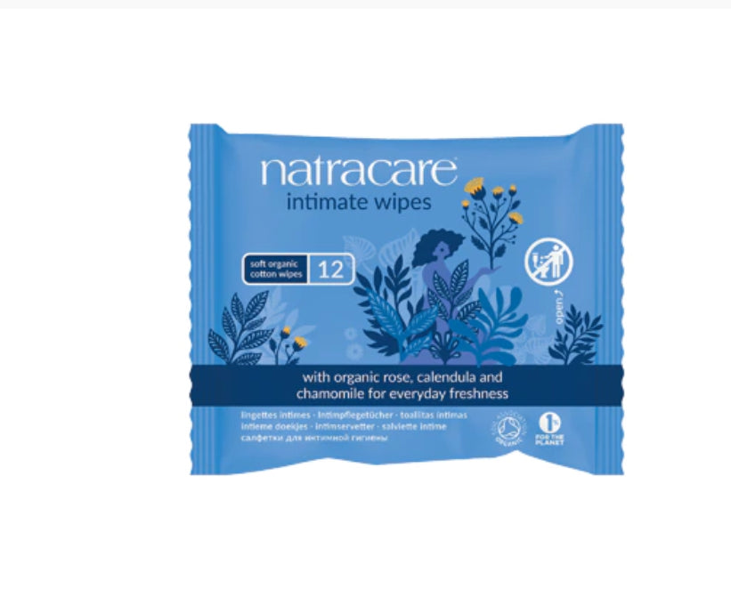 Natracare Intimate Wipes - Lighten Up Shop