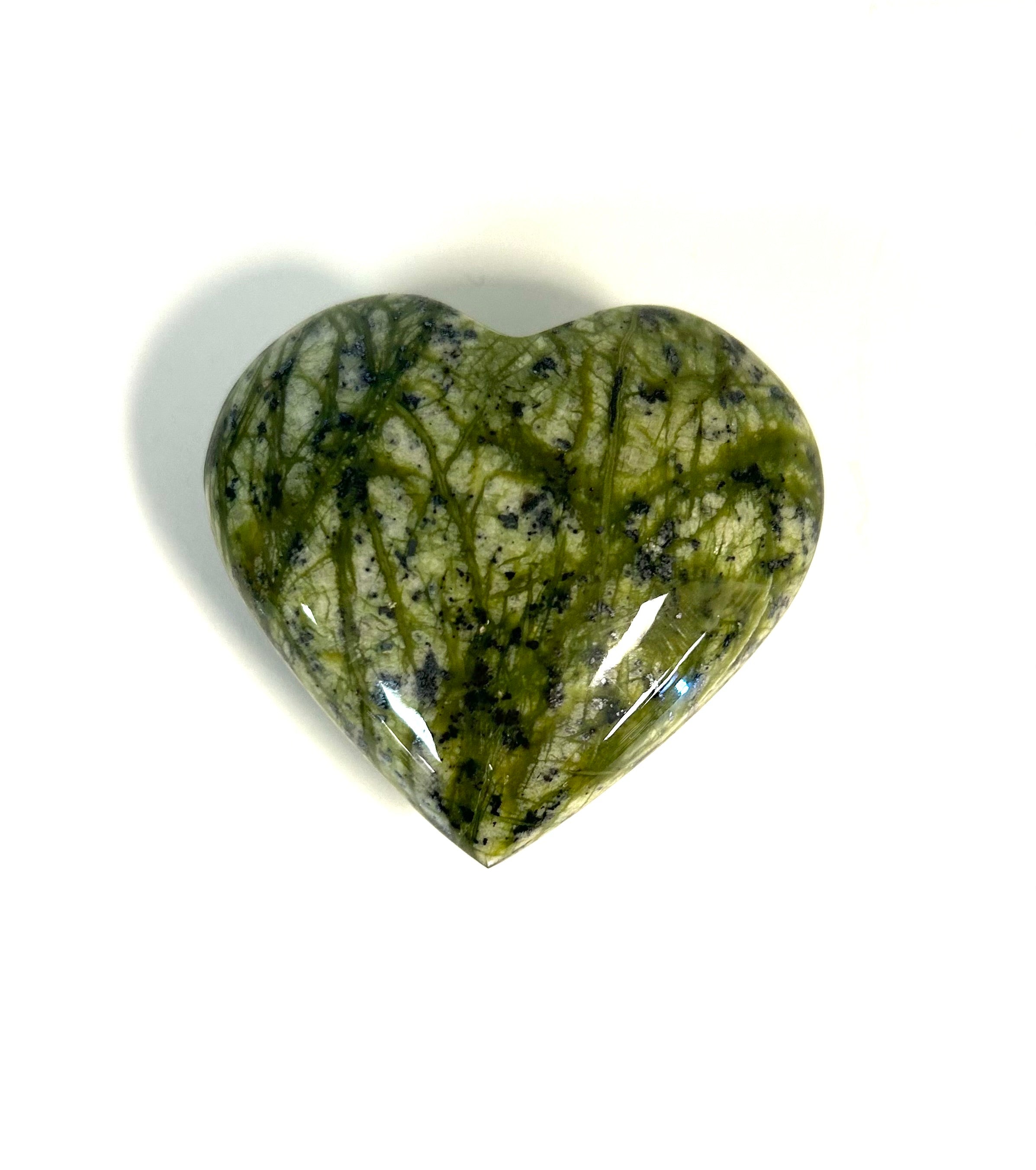 Himalayan Green Jasper Heart - Lighten Up Shop