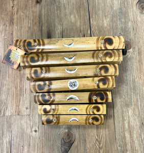 Bamboo Hand Painted Xylophone - Moon Phases - Lighten Up Shop
