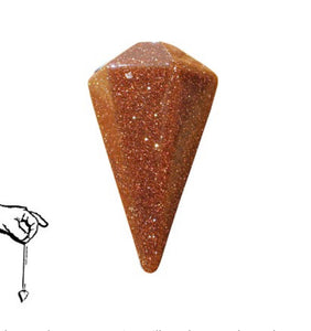 Goldstone Pendulum - Lighten Up Shop