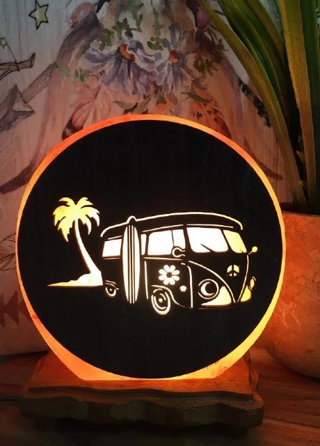 Camper Salt Rock Lamp - Lighten Up Shop