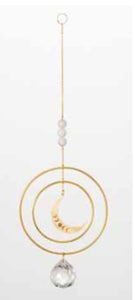 Moon with White Stones Suncatcher