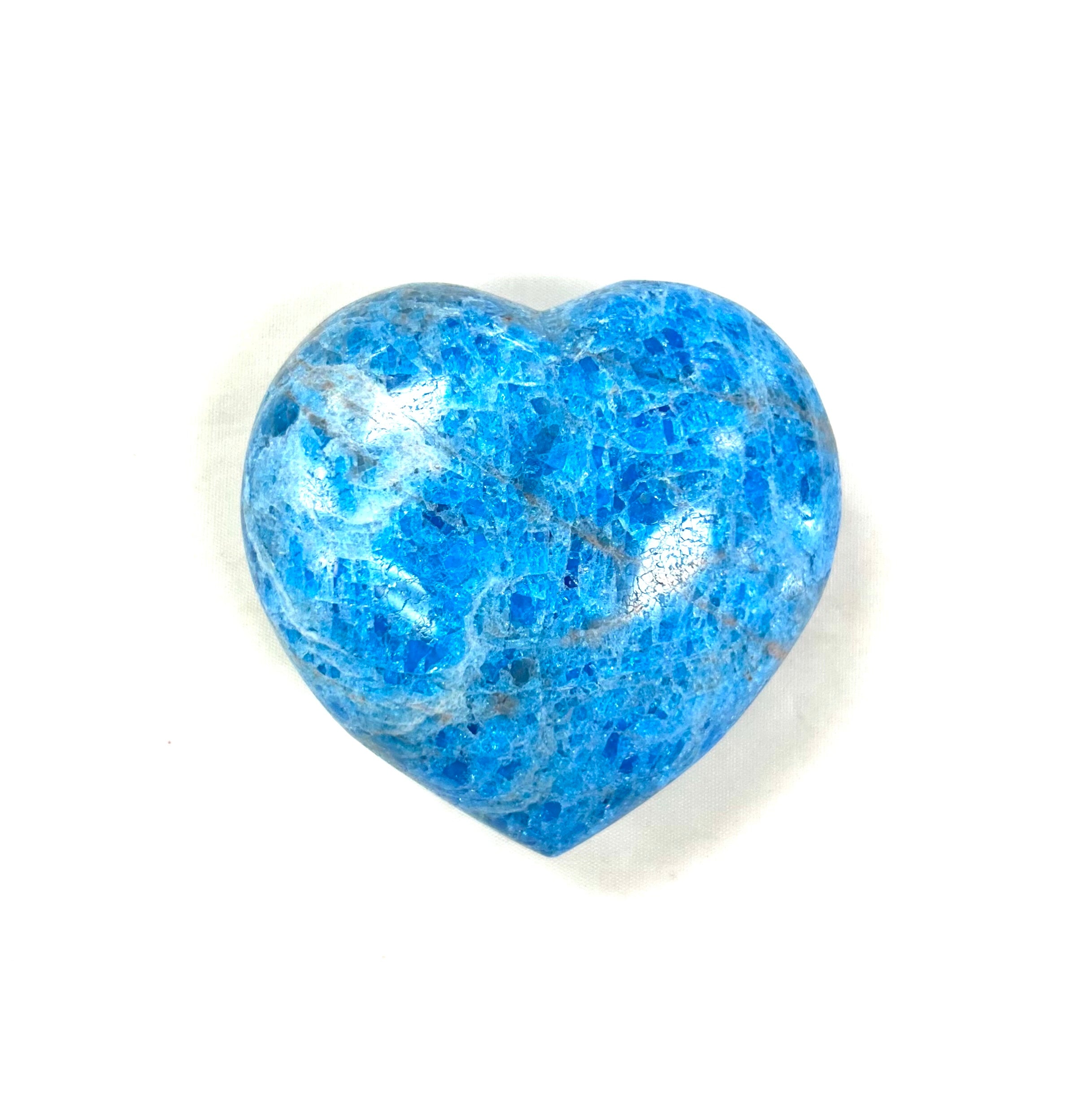 Blue Apatite Heart 3”