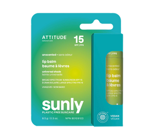 Attitude Sunly SPF 15 Lip Balm - Unscented - Lighten Up Shop