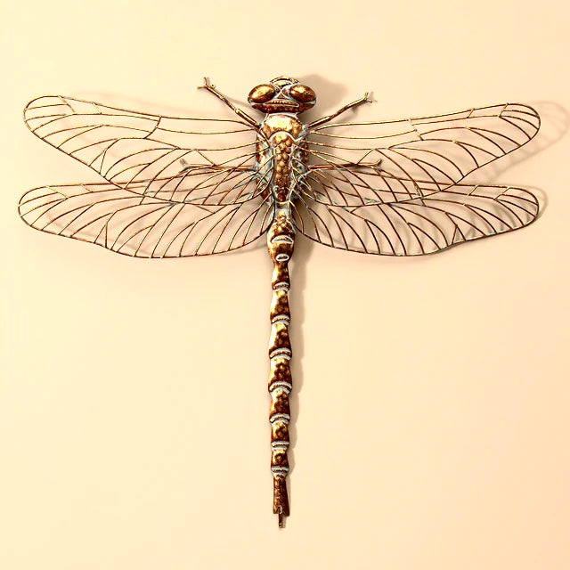 Dragonfly Wall Decor - Gold - Lighten Up Shop