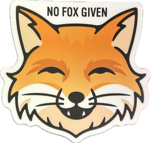 No Fox Given Sticker - Lighten Up Shop