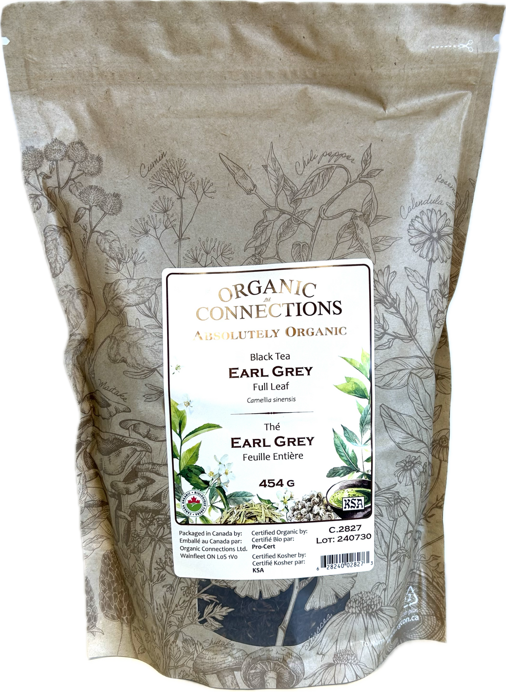 Earl Grey Black Tea Full Leaf Loose 1lb - Lighten Up Shop