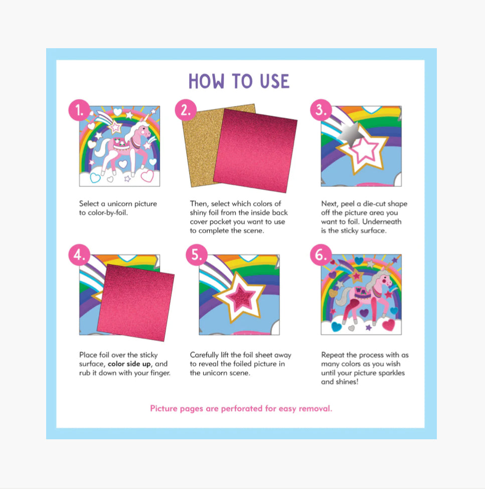 Color By Foil - Unicorns - Lighten Up Shop