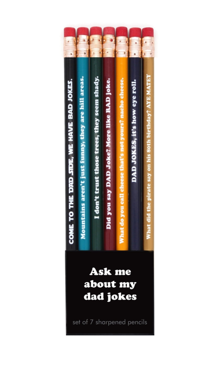 Ask Me About My Dad Jokes Pencils - Lighten Up Shop