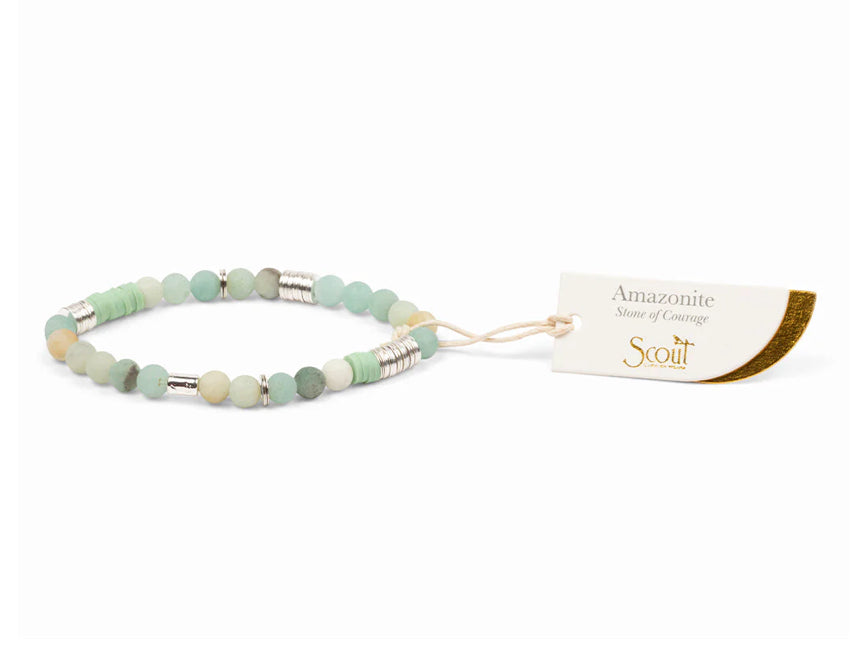 Stone Stacking Bracelet - Amazonite - Lighten Up Shop