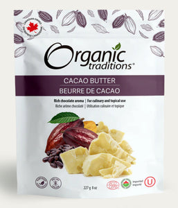 Organic Traditions Cacao Butter 227 grams - Lighten Up Shop