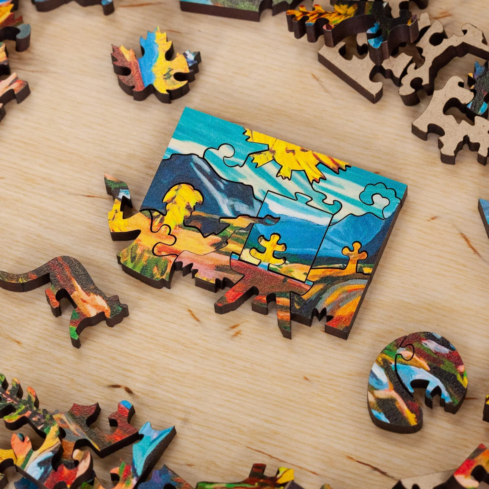 StumpCraft Wood Puzzle - Canadian Wildlife (3 Mini Puzzles) - Lighten Up Shop