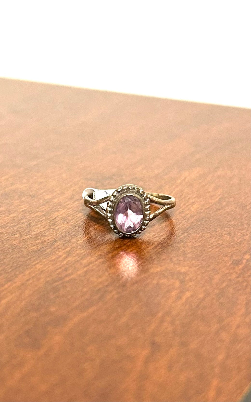 Amethyst Ring Oval - Sizer 8 ($35) - Lighten Up Shop