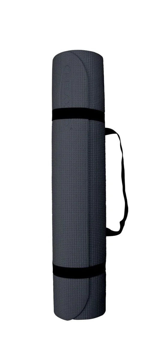 Thick PVC Yoga Mat - Charcoal - Lighten Up Shop